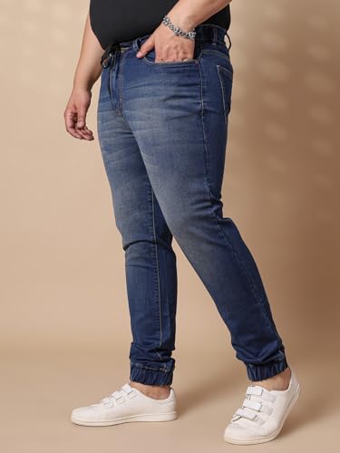 Image of Bigbanana Plus Size Men's Regular Fit Washed Jeans