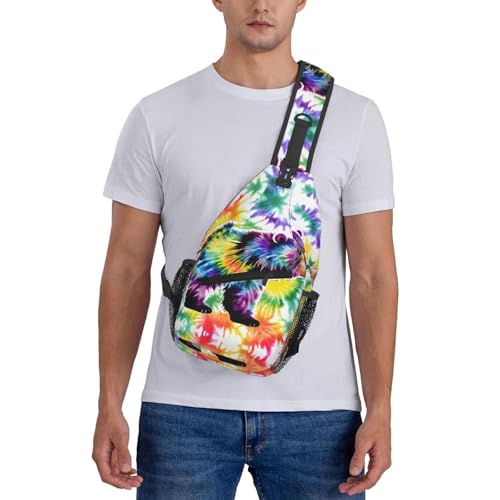 Mochila cruzada deportiva unisex negra MyPiky miniatura 7