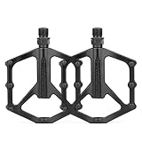 SkyjOy Pedales MTB Pedales de Bicicleta con rodamientos for Bicicletas montaña, Plataforma for Pedales Carretera, ultraligeros, Planos for, BMX, Piezas for(MTB Pedal)