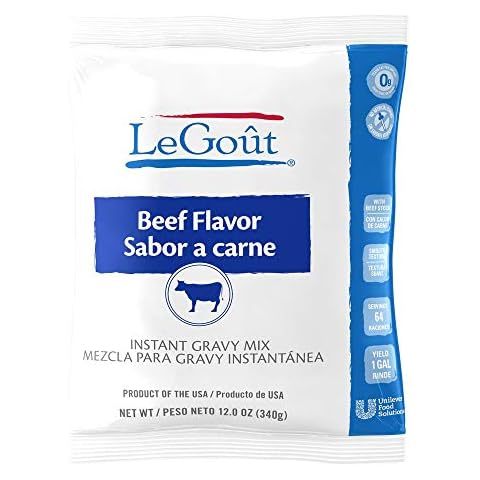 LeGout Beef Instant Gravy Mix No Artificial Flavors, 0g Trans Fat, 12 Ounce (Pack of 8) Cover