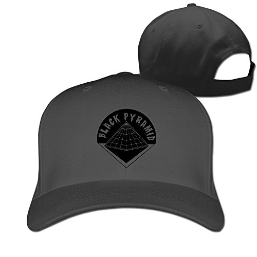 Sunscreen Trucker Hat BLACK PYRAMID Logo Flat Cap Black