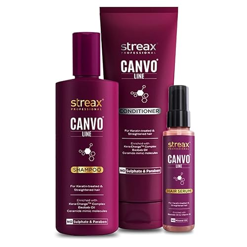 Streax Pro Canvo Line Shampoo, Conditioner & Serum For