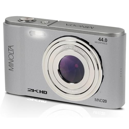 Minolta MND20 Cámara Digital 44 MP 2.7K Ultra HD Plata miniatura 2