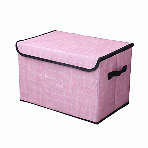 ZHENAO Boîte de Rangement de S Boîtes de Rangement Vêtements Boîtes de Rangement de Tissu Boîte de Rangement Avec Couvercle Multifonctionnel Accueil Boîte de Rangement Toy Seau de Rangem Cover