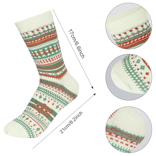 choyaxo 3Pairs Winter Thermal Socks Fall Warm Boho Socks for Women Men Cold Weather Gifts2