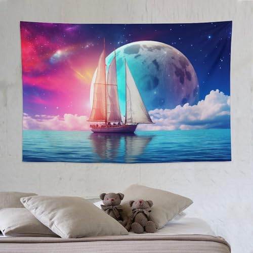 Tapisseries art mural pour chambre et grand voilier deco marine