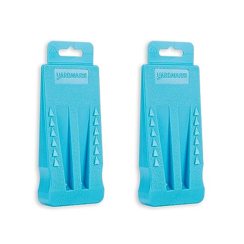 YARDMARIS 2 Pcs Tree Felling Wedge, Plastic Logging Wedges with Spikes Forestry Wedge for Tree Cutting, Chainsaw Loggers Supplies, Chainsaws & Accessories(2 X 5.5)