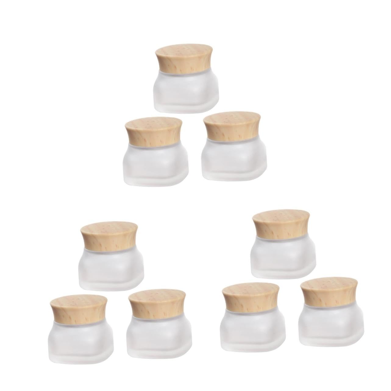 FRCOLOR 3 Series Frascos Cuadrados Botellas Con Bomba Contenedores De Maquillaje Frascos Mason Contenedores De Cosméticos Con Tapa Botellas De Viaje Rellenables 3 piezas*3