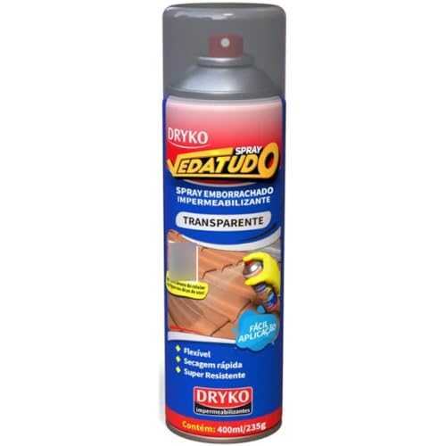 Spray Líquido Emborrachado Transparente Vedatudo - 400ml