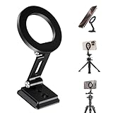 【Premium iPhone Tripod Mount Accessory】Elitehood's upgraded phone tripod mount shines with 4 features: ① 20 powerful magnets for instant MagSafe connection with just one hand. ② Dual hinges rotate 180° on the Z-axis for versatile angles. ③ Universal ...