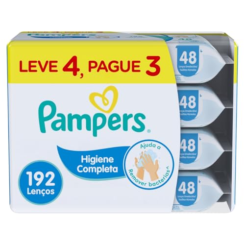 Lenços Umedecidos Pampers Higiene Completa - 192 lenços