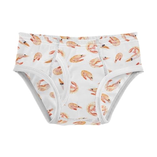 Boys' Exclusive Briefs Toddler Underwear 95% Combed Cotton Boxerbriefs 2T Shrimp Seamless Design 1