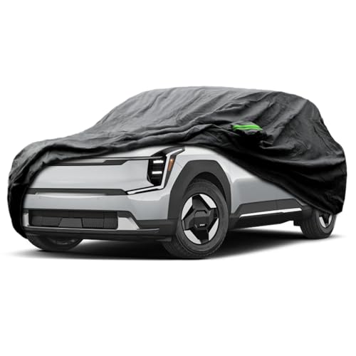 Image of Proadsy Custom Fit 2024-2026 Kia EV9 Car Cover Waterproof UV Sun Outdoor | UV-Blocking Waterproof With Soft Lining Prevents Leaks & Scratches. Perfect For Sunny, Snowy Outdoor Parking, Garage Storage
