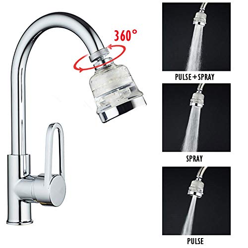 JR Faucet Water Filter - 3 Settings High Pressure Water Saving Aerator,Hard Water