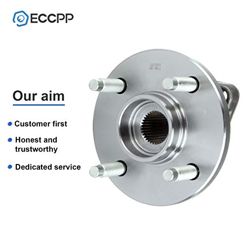 Eccpp 513205 Front Wheel Hub Bearing Assembly Fit For Chevrolet Cobalt Pontiac G5 Pontiac Pursuit 03 04 05 06 07 08 09 Saturn Ion Non Abs 2Pcs #TOP5