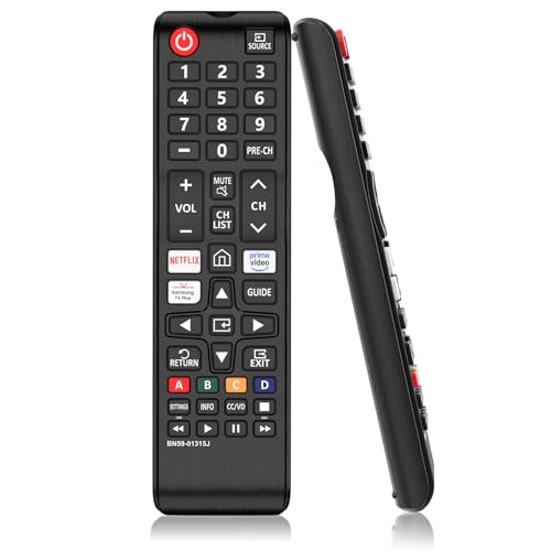 Télécommande BN59-01315B pour Samsung Smart TV Convient à Toutes Les telecommande Samsung (Noir)