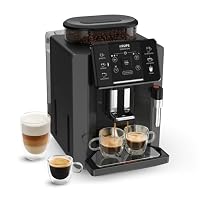 Krups Sensation Kaffeevollautomat mit Milchschaumdüse, Kaffeemaschine für Espresso, Cappuccino & Latte Macchiato, gemacht für Bohnenkaffee & Filterkaffee, bis zu 5 Kaffeegetränke und 2-Tassen-Funktion – Ansicht 1