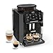 Krups Sensation Kaffeevollautomat, Milchschaumdüse, 5 Getränke, Filterkaffee-Funktion, 2-Tassen-Funktion, Kaffeemaschine, Schwarz, Made in France, EA910810
