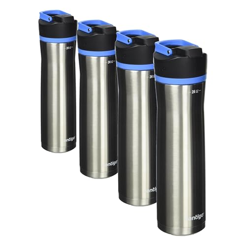 Image of Contigo Cortland Chill 2.0, Stainless Steel with AUTOSEAL Lid | 24 oz | Pack of 4