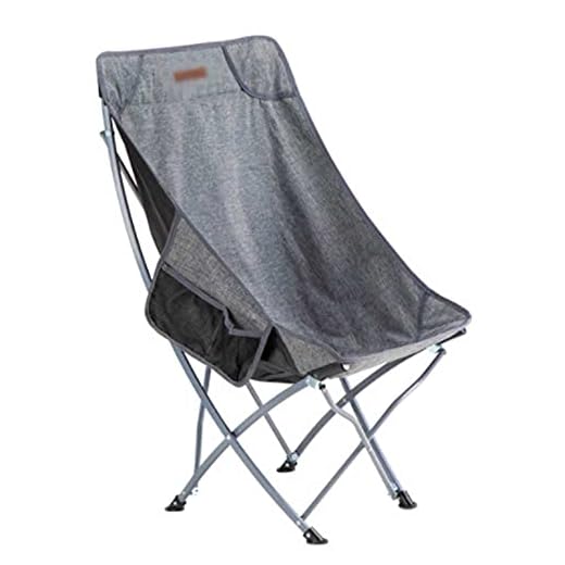 BTZHY Sillón Relax Silla,Sillón reclinable Plegable Moon, Silla de Playa al Aire Libre, Silla de Pesca portátil, Respaldo Elevado, Azul, Gris, para Acampar, Oficina, Picnic, Senderismo.