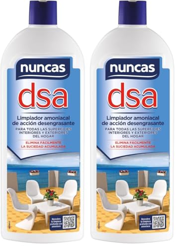 Nuncas DSA - Desengrasante con Amoniaco - 1000ml (Paquete de 2)