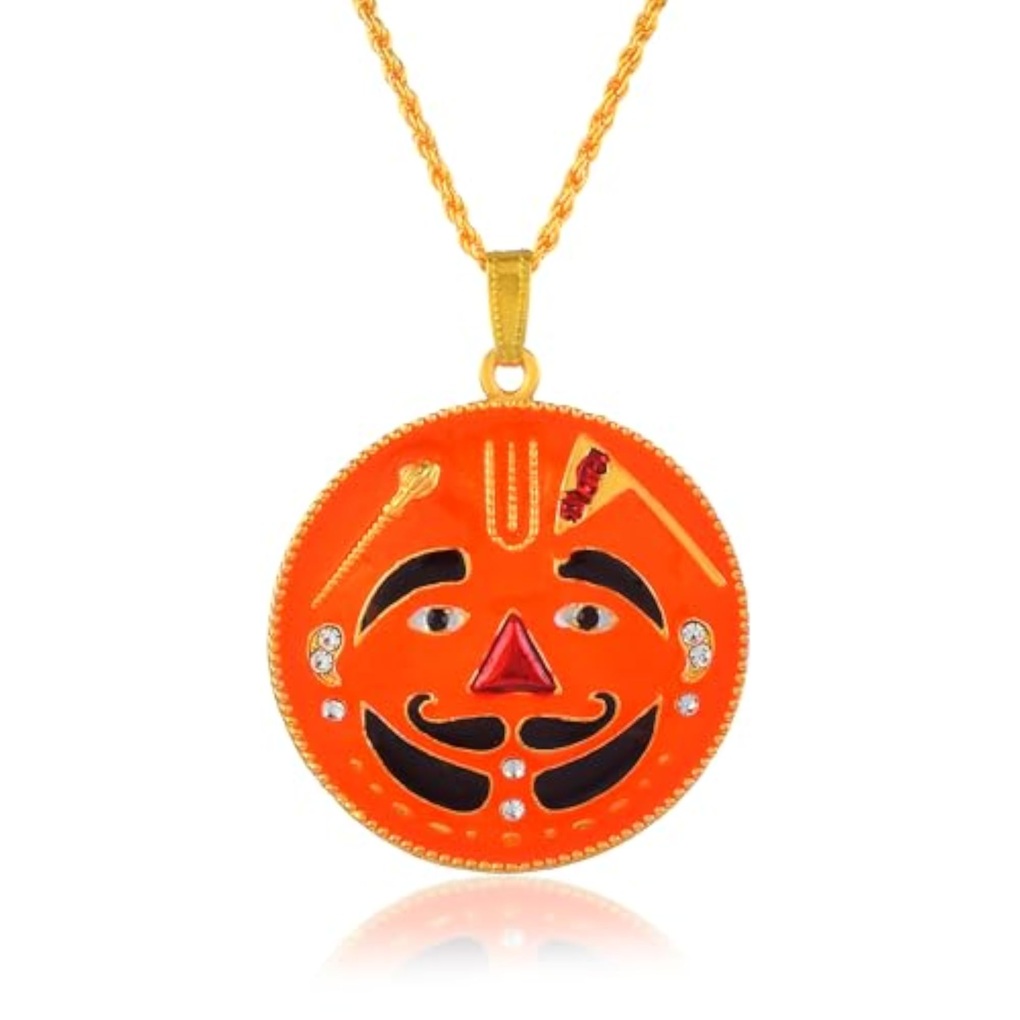 Brass Goldplated Khatu Shyam ji & Salasar Balaji Pendant Combo