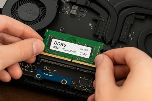 Image of 8GB DDR5 Laptop SO-DIMM RAM | OEM PC5-38400 | 4800MHz, CL40, 262-Pin, 1.1V | Non-ECC Unbuffered | Compatible with Samsung | 365-day Replacement Warranty | [Pack of 1]
