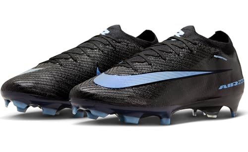 Nike Mercurial Vapor 16 Elite Firm-Ground Low-Top Soccer Cleats (Black/Ice Blue)2