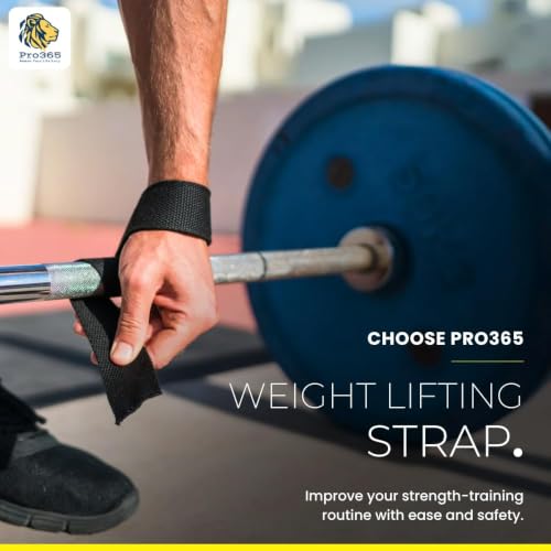Image of PRO365 Ankle Straps & Lifting Straps Combo for Cable Machine | Gym Ankle Cuffs for Glute Kickbacks, Leg Workouts & Hip Training | Weight Lifting Wrist Straps for Deadlifts, Pull-Ups & Strength Training (Black, Pack of 4)