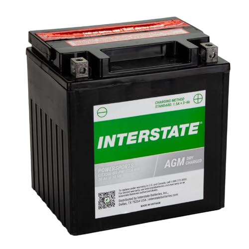 Image of Interstate Batteries YIX30L-BS Powersports Battery 12V 30Ah 400CCA AGM