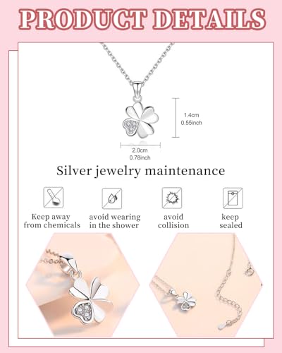 colgante trebol,trebol 4 hojas,colgante plata,Collar de plata de ley 925 para mujer, collar de la suerte con trébol de cuatro hojas, joyería para mujer,con 1 exquisita caja regalo 2 Colgante Trebol,trebol 4 Hojas,colgante Plata,collar De Plata De Ley 925 Para Mujer, Collar De La Suerte Con Trébol De Cuatro Hojas, Joyería Para Mujer,con 1 Exquisita Caja Regalo