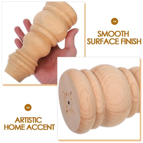 Remate de madera maciza resistente para reparar barandillas interiores inestables 3