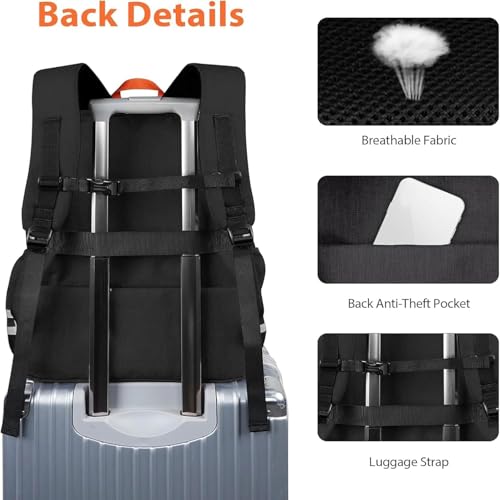 Image of Ytonet Gym Backpack for Men Women, Travel Sports Bag with Shoe Compartment | Large Workout Laptop Backpack Water Resistant Fits 15.6-Inch Laptop for College Camping Black