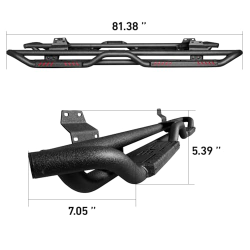 Estribos de acero para Ford F150 F250 F350 2015-2025 miniatura 2