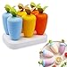 DIY Popsicle Mold Mini moldes de congelador para helados y aperitivos,Molde para Helados, -Helado Silicona,Reutilizable Moldes Helados Juego de Moldes 6 Pack,Caseros para Bebe y Adultos-6 zanahorias