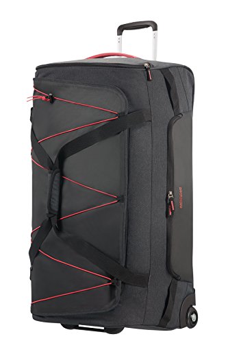 American Tourister Road Quest Wheeled Duffle Large Bolsa de Viaje, 79 cm, 114 Liters, Gris (Graphite/Pink)