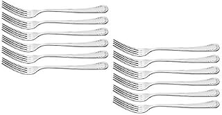Otto Koning - Anna  Set of 12 Stainless Steel Forks, Table Forks with Mirror Polished Finish, Dinner Forks Set of 12 Pieces. Classic and Elegant Design.