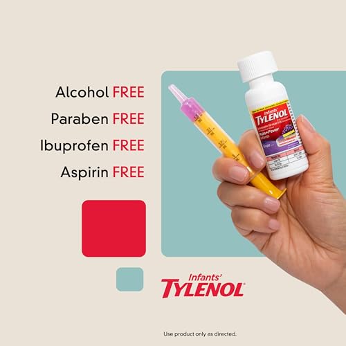 Infants' Tylenol Oral Suspension, Acetaminophen, Grape, 1 fl. oz - image 3