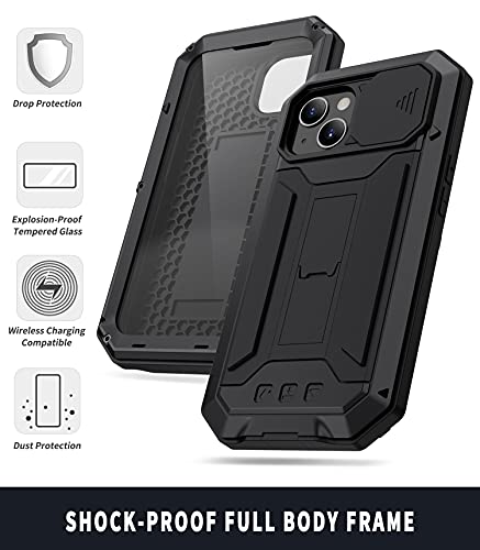 Housse iPhone 13 robuste pour activités extérieures avec béquille de visionnage