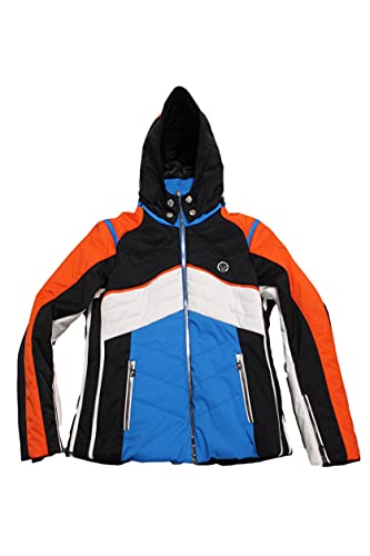 Veste de ski à capuche femme bleu blanc Sportalm Kitzbühel Speed imperméable