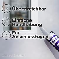 Metylan Maleracryl, starrer Acryl Dichtstoff, Weiß, 1x300ml – Ansicht 3