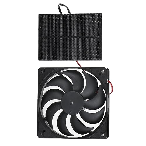 Zerodis Restez au Frais et avec Le Kit de Ventilateur de Panneau Solaire économe en énergie Kit de Ventilateur de Panneau Solaire 3W Kit de Ventilateur de Panneau...