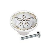 Sanddollar Sand Dollar Design #3 from The Seashells Collection Decorative Ceramic Dresser Drawer...