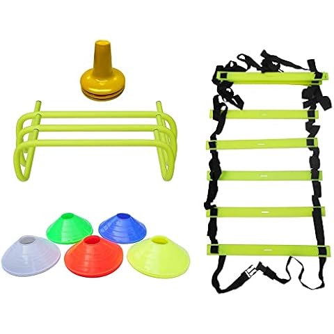 Woodworm Cricket Coaches Training/Fitness/Agility Set with Ladder, Tees, Cones and Hurdles Cover