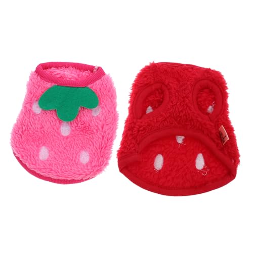 Alasum 2 Piezas Ropa para Perros Pequeños Abrigo Cálido Invierno con Diseño de y Conejo Transpirable y Cómodo para Cachorros Chihuahua Colores Surtidos Color Aleatorio Color Aleatorio