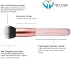 Real Perfection Set de Brochas de Maquillaje 16 Piezas con 1 Rasurador de Cejas, Brochas Premium Sintéticas para Base, Polvo, Correctores, Sombras, Rubor, Kit de Brochas de Maquillaje (Rosa) 5