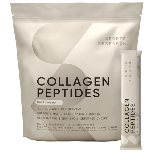 Sports Research Collagen Peptides Powder 7.8oz Unflavored