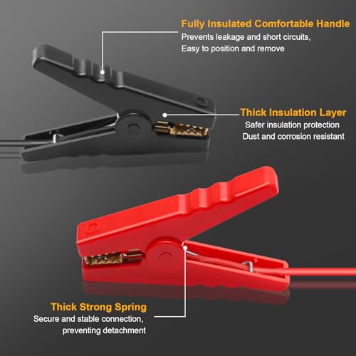 QUPERR Arrancador de Coche Compatible con Batería Dewalt 18V – Dispositivo de Arranque Portátil, Ideal para Asistencia en Carretera, Camping y Arranque en Invierno (Batería No Incluida) - imagen 4