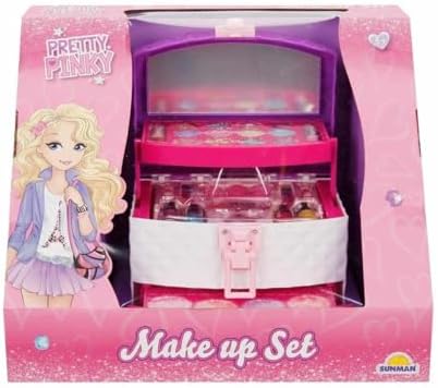 Pretty Pinky 3 Katlı Çantalı Makyaj Seti - Görsel 1