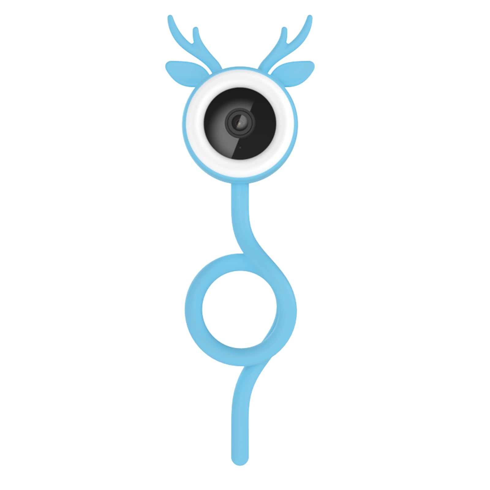 B1 Baby Monitor, telecamera flessibile Mountin Baby Monitor con audio a 2 vie, supporta il rilevamento di movimento/pianto/temperatura e umidità, visione notturna HD Smart Wifi Baby Monitor (blu